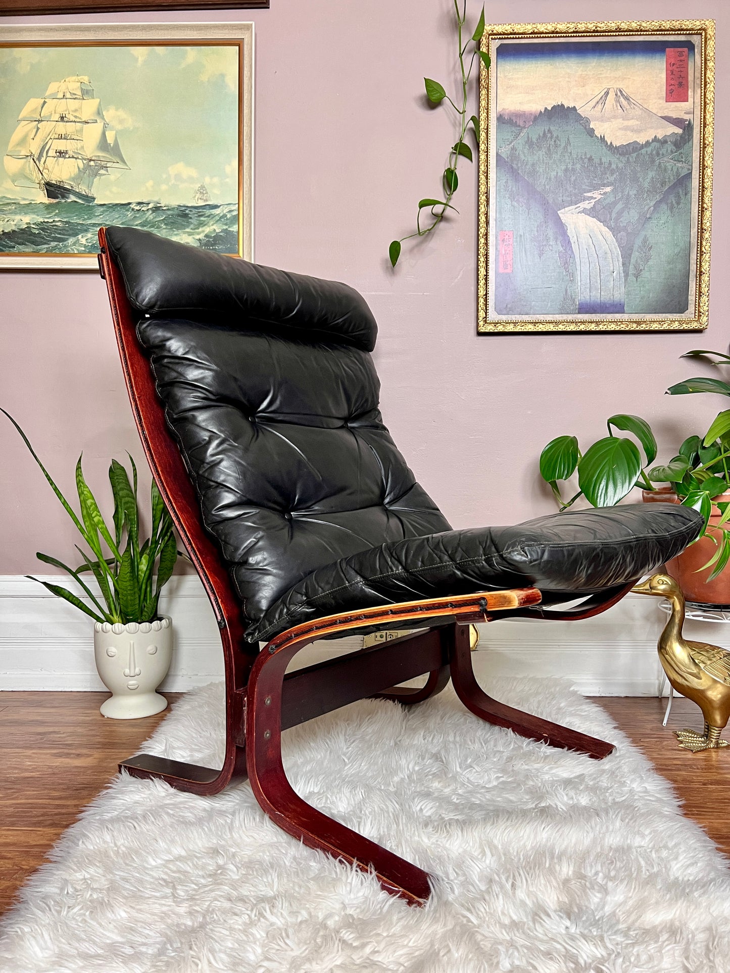 The Black Siesta Chair & Ottoman