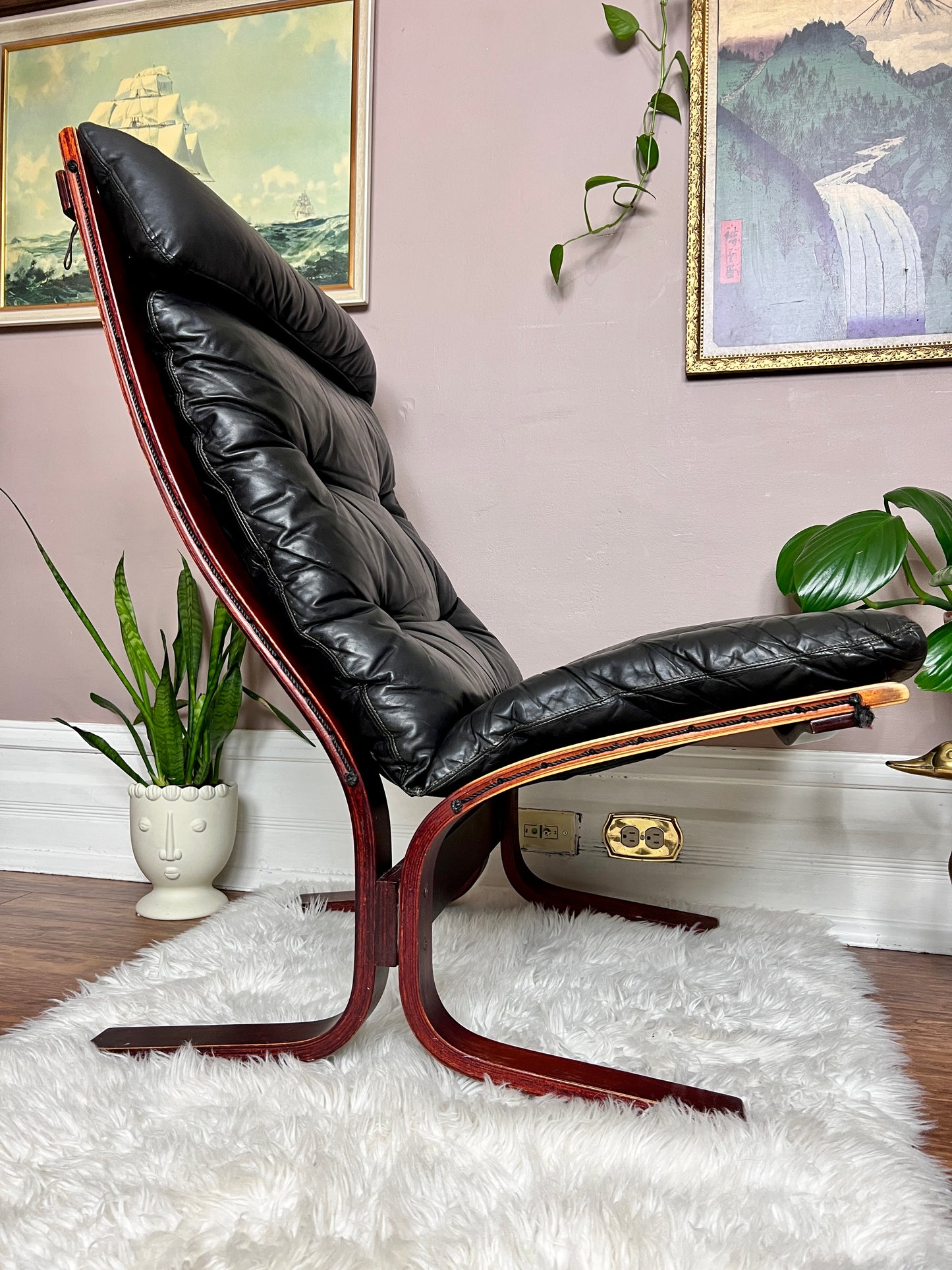 The Black Siesta Chair & Ottoman