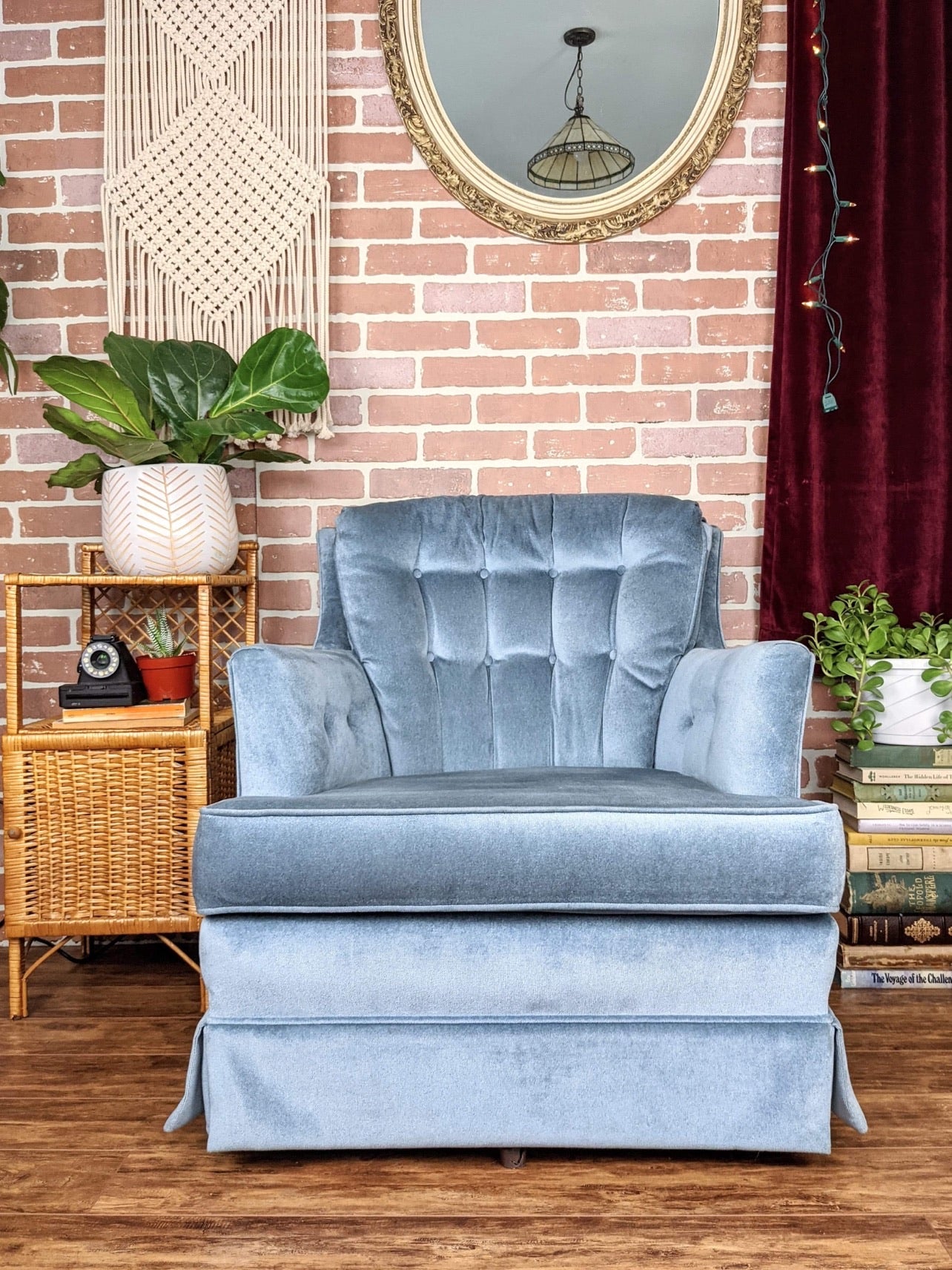 The Cozy Blue Armchair