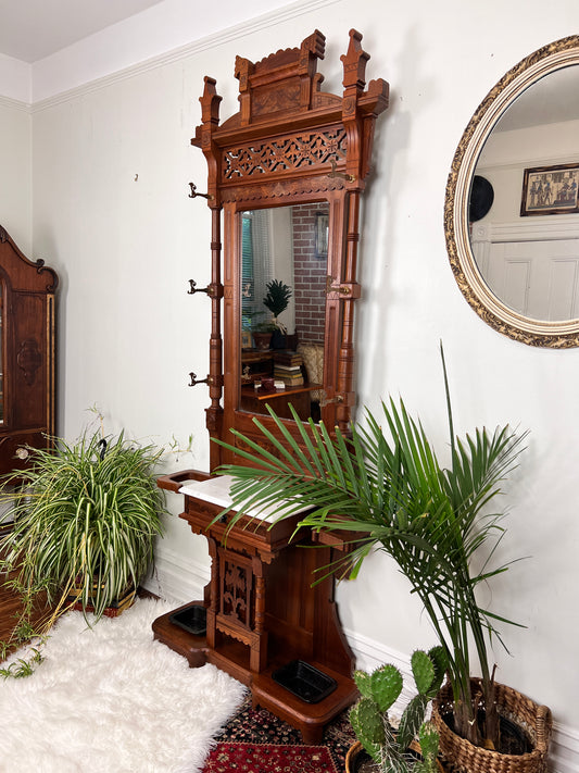 The Eastlake Hall Tree Umbrella Stand