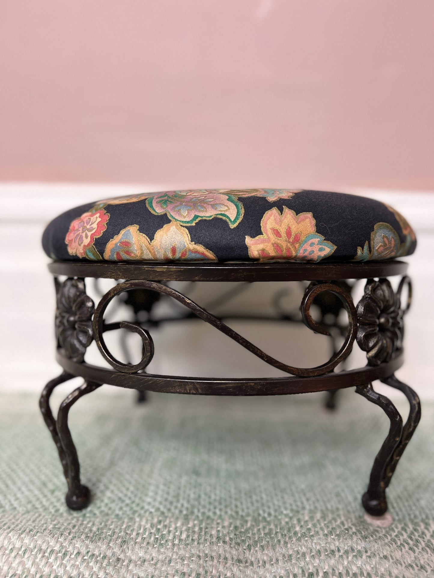 The Black Garden Footstool