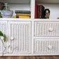 The White Wicker Shelving Unit