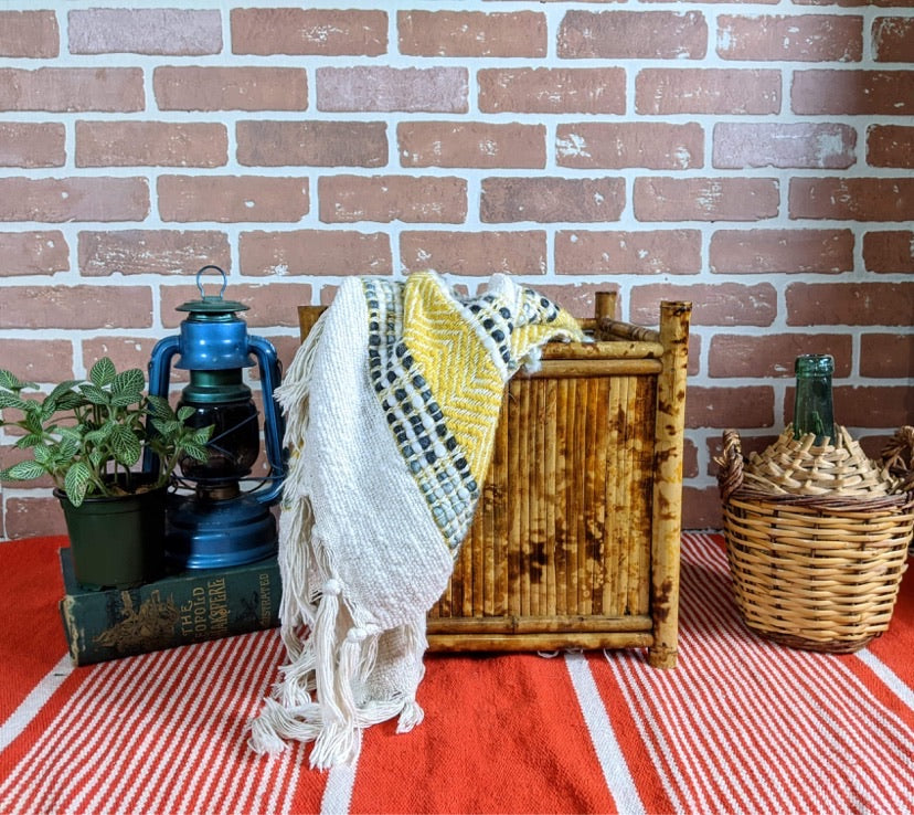 The Burnt Bamboo Square Planter