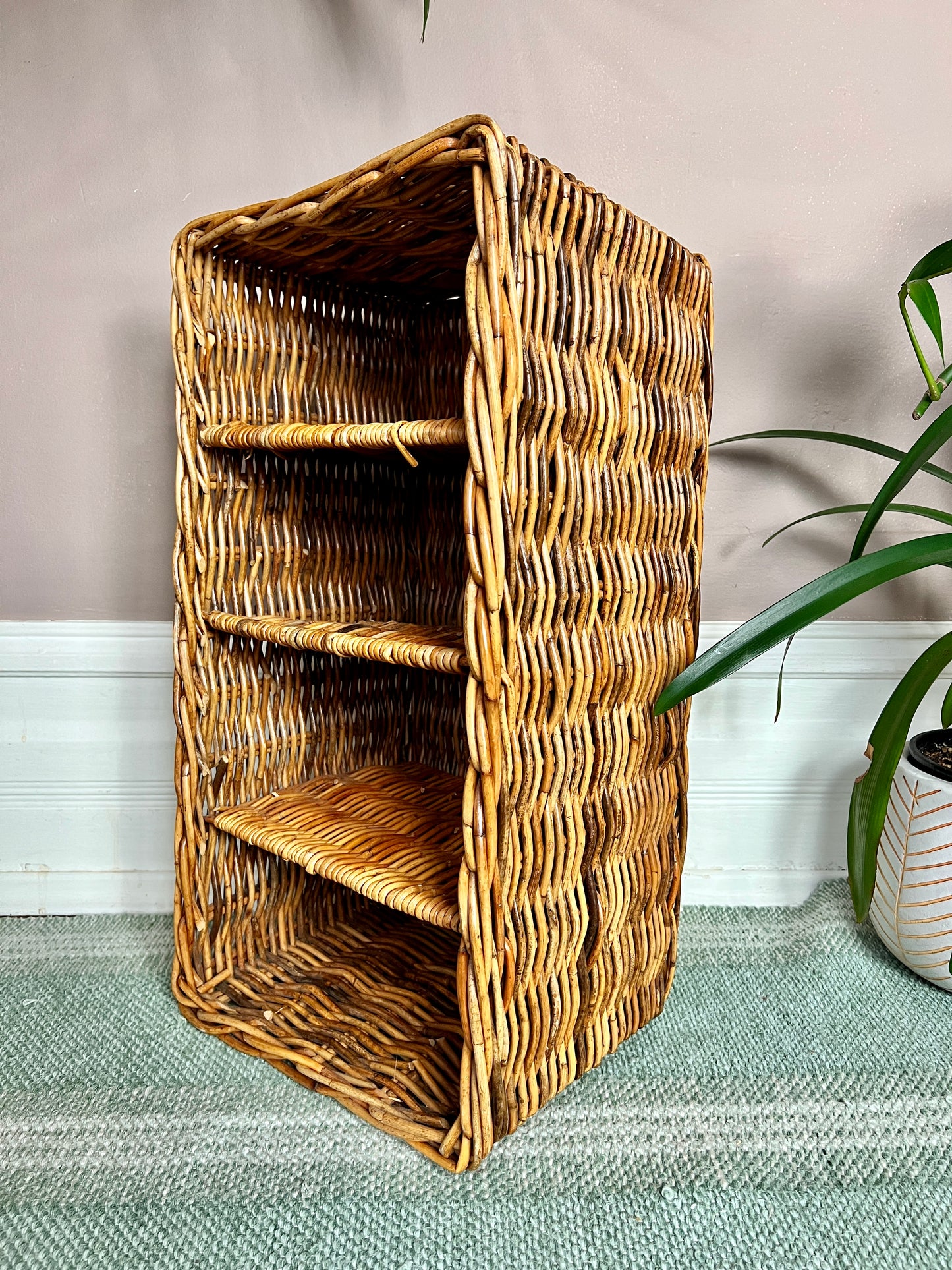 The Wilma Wicker Shelf Basket