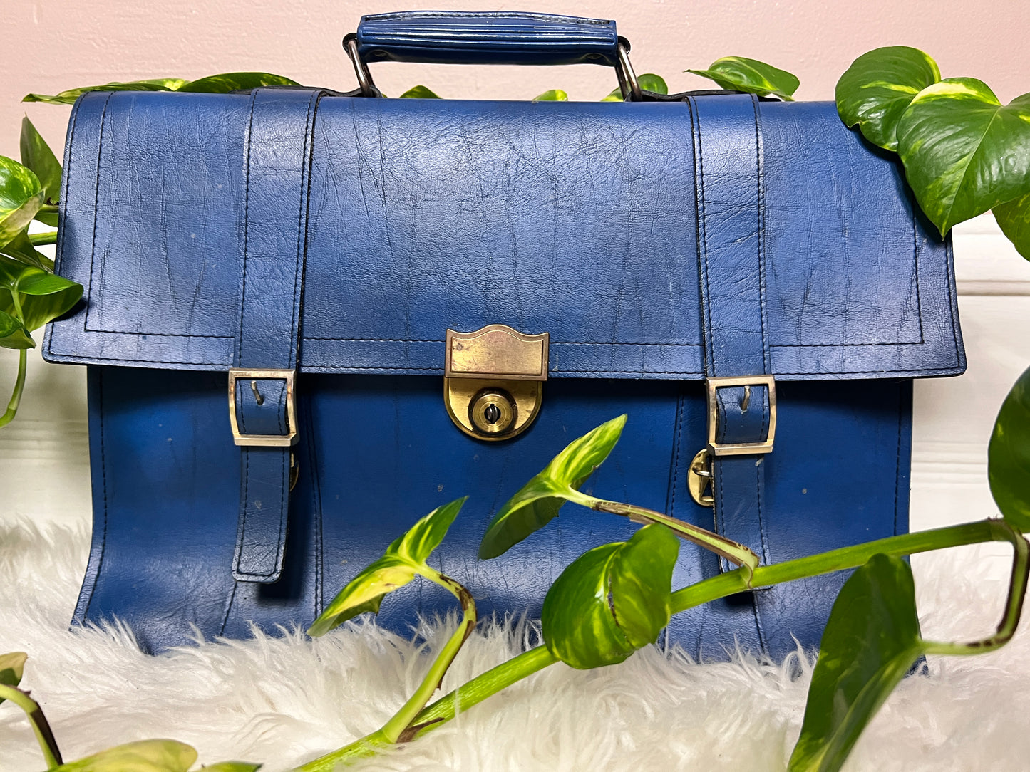 The Blue Leather Attaché