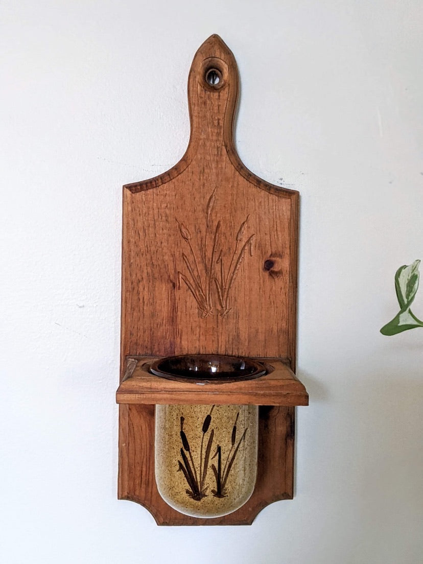 The Cat Tail Salt, Candle or Plant Holder