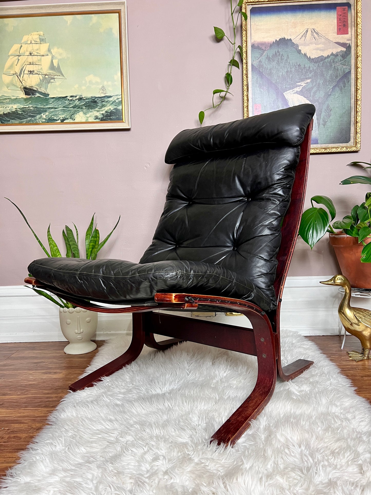 The Black Siesta Chair & Ottoman