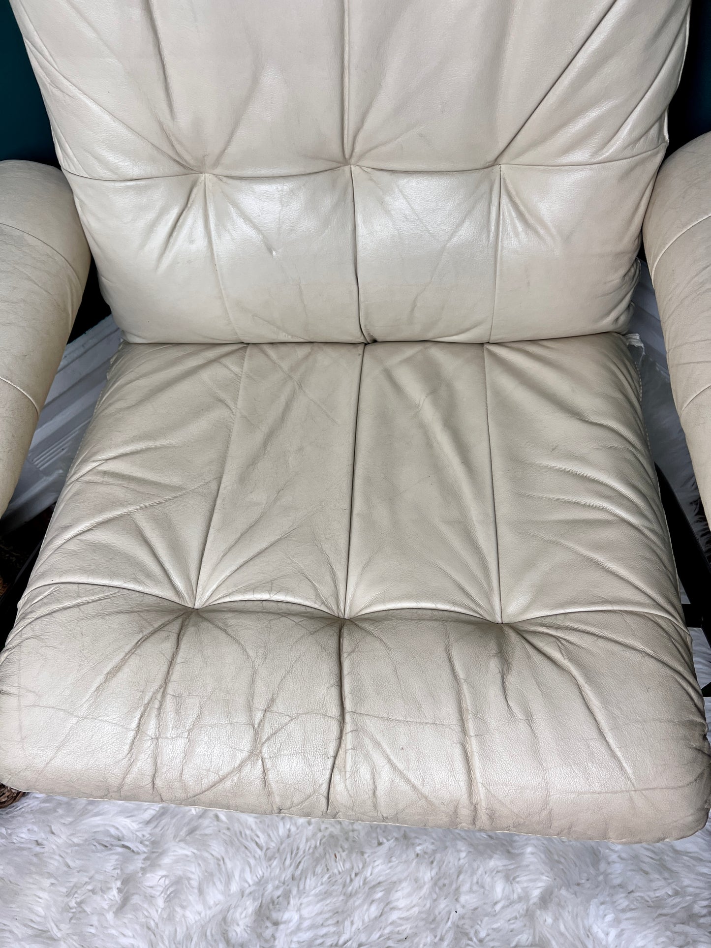 The Beige Leather Chair
