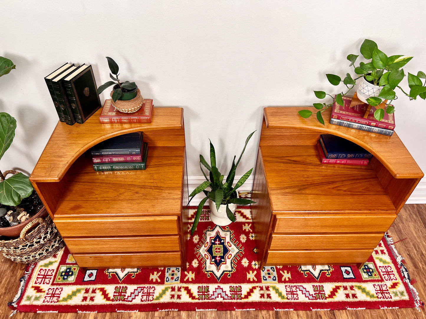 The Mobican Teak Nighstands