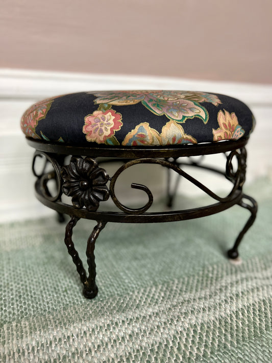 The Black Garden Footstool