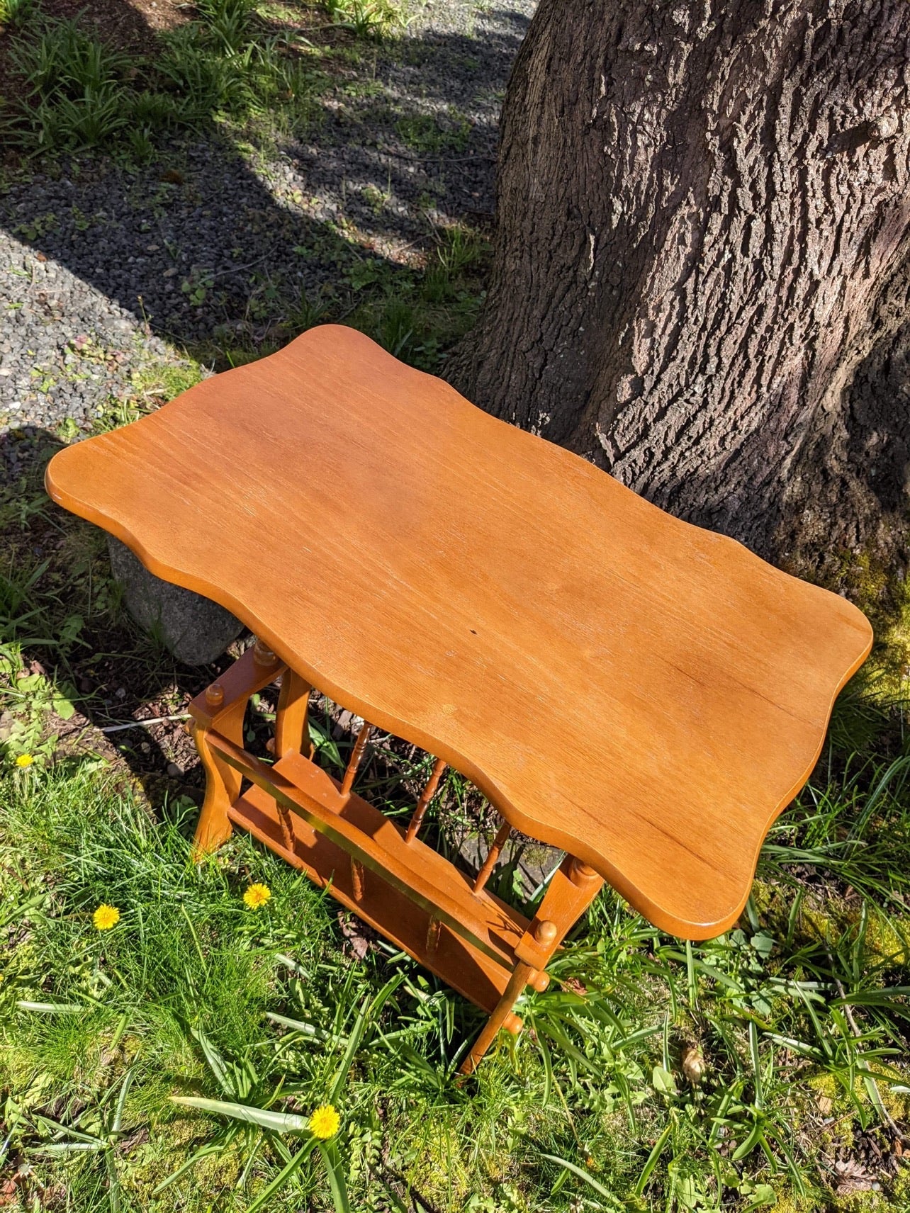 The Sid Side Table & Magazine Holder