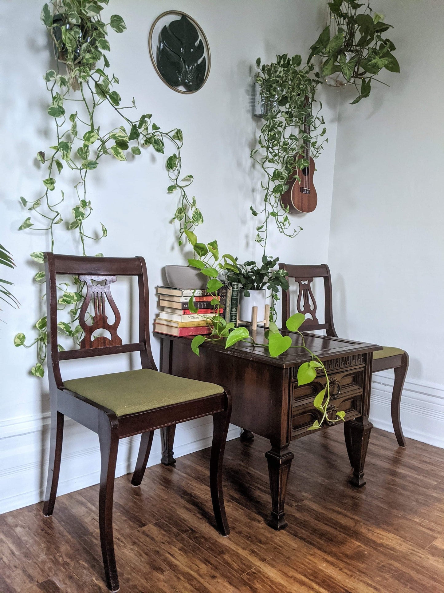 The Green Lyre Back Chairs