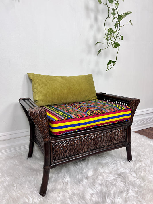 The Fiesta Wicker Bench
