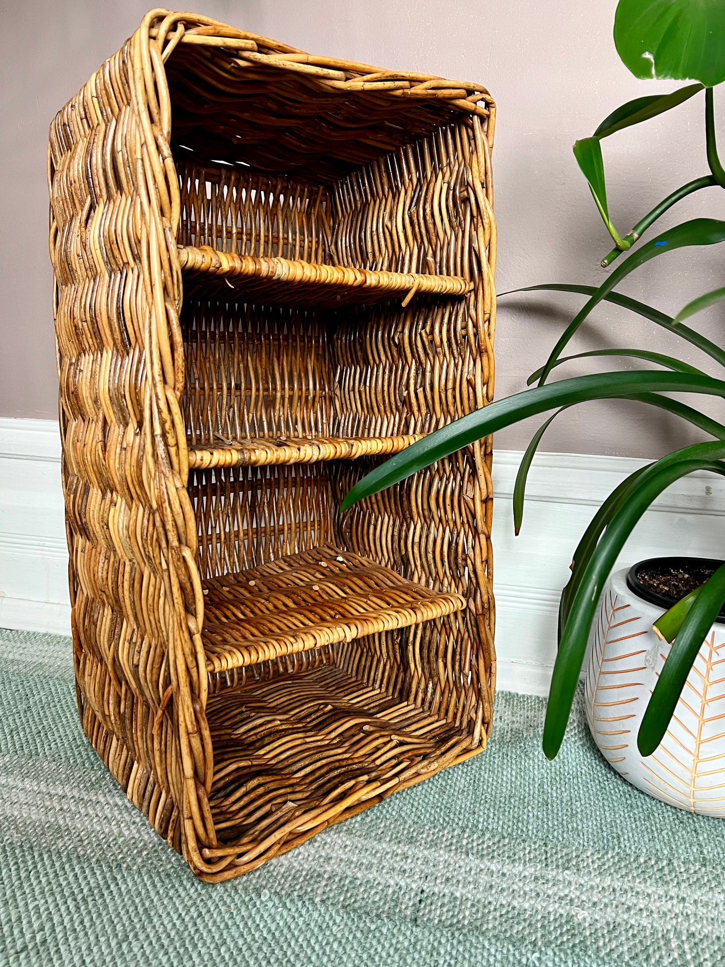 The Wilma Wicker Shelf Basket