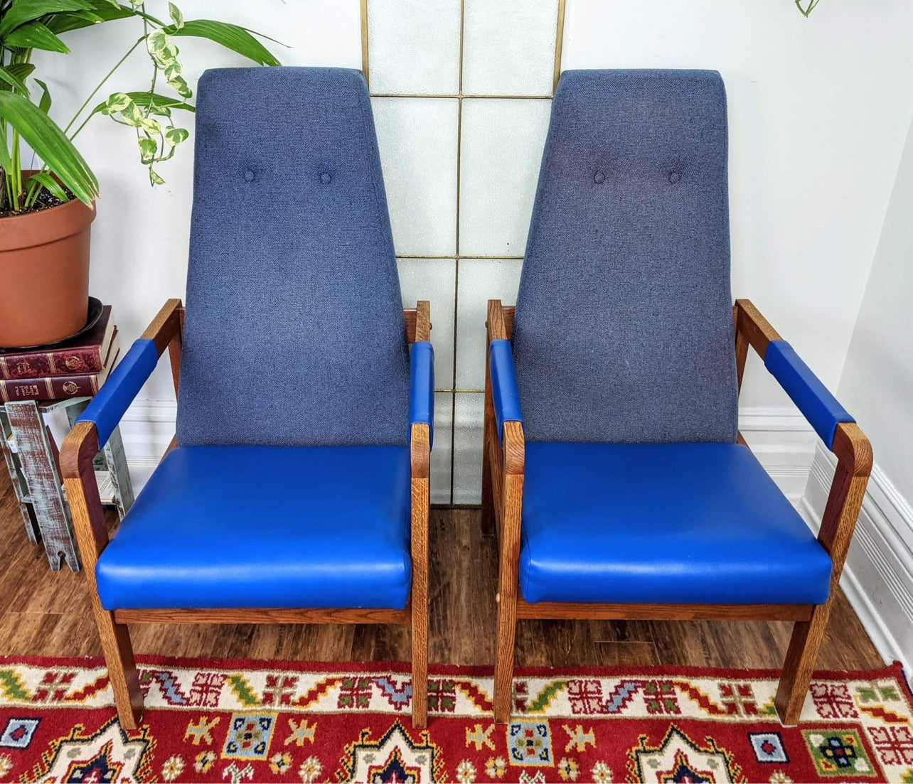 The Big Blue Armchairs