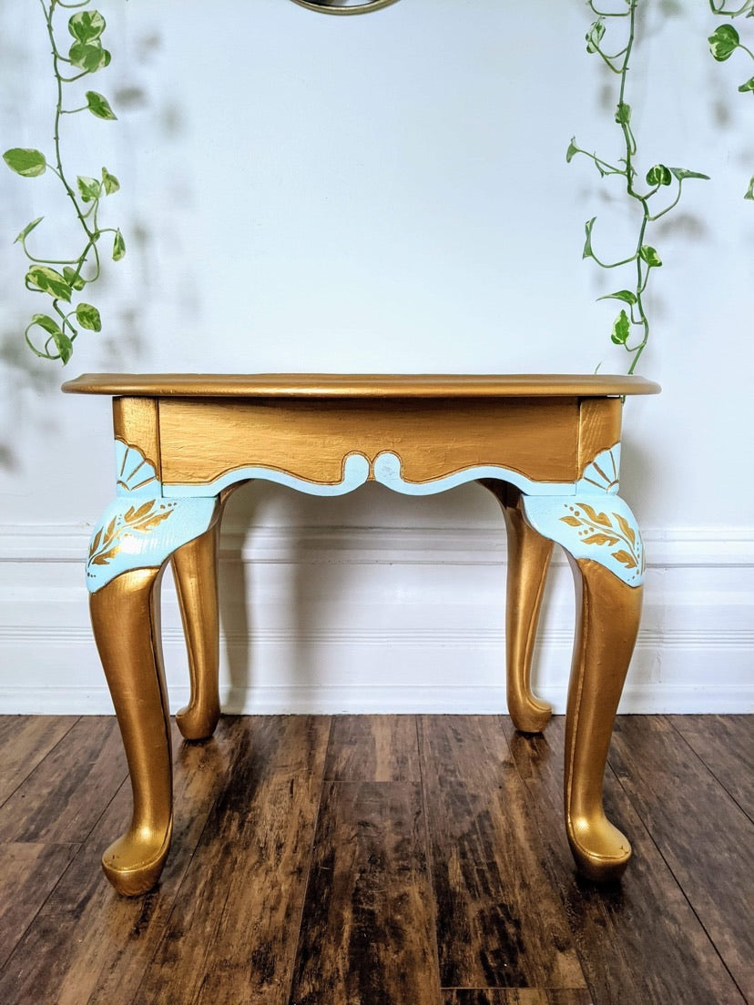 The Teal & Gold Table