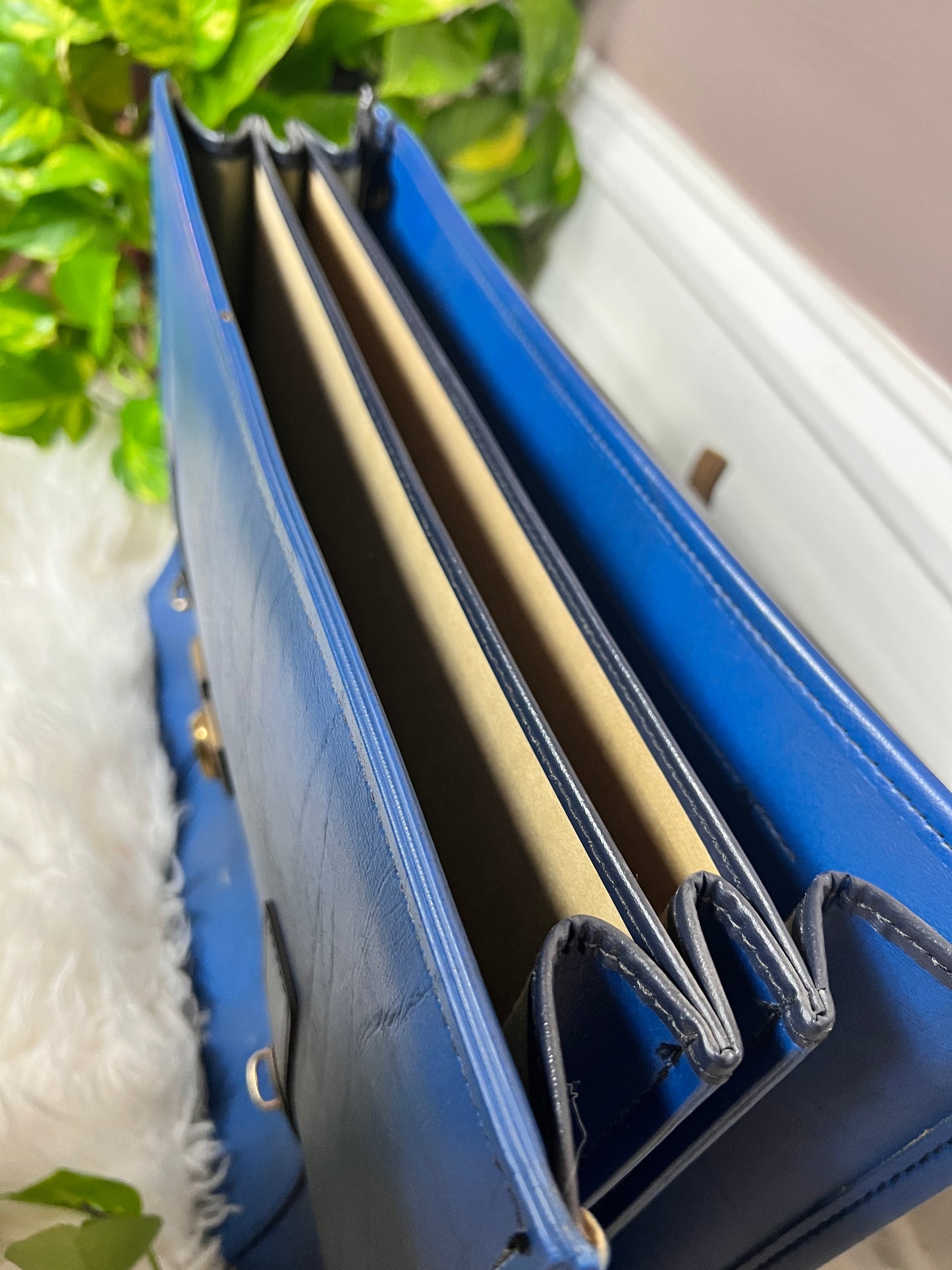 The Blue Leather Attaché