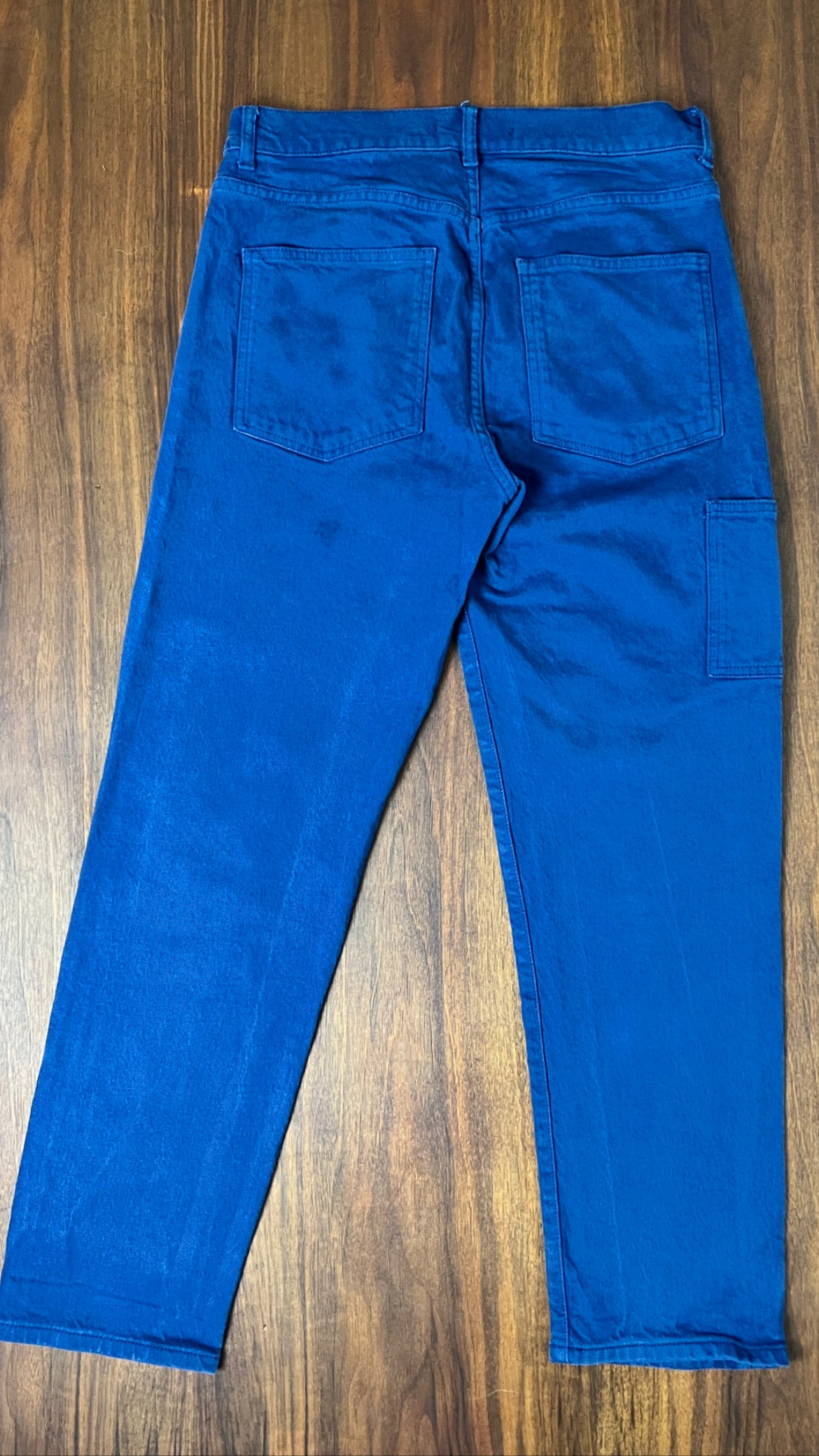 The Navy Blue Double Knee Pants