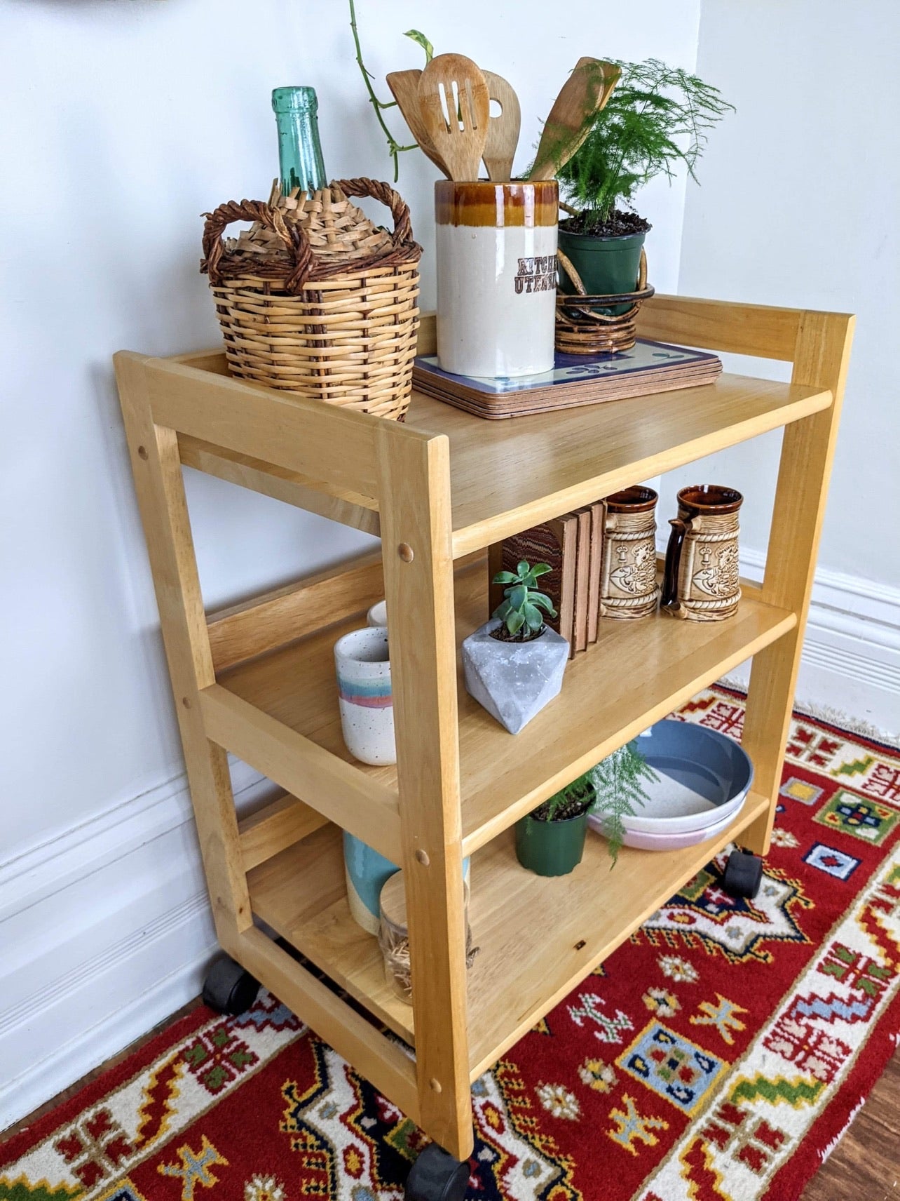 The Chamois Pine Shelf Cart