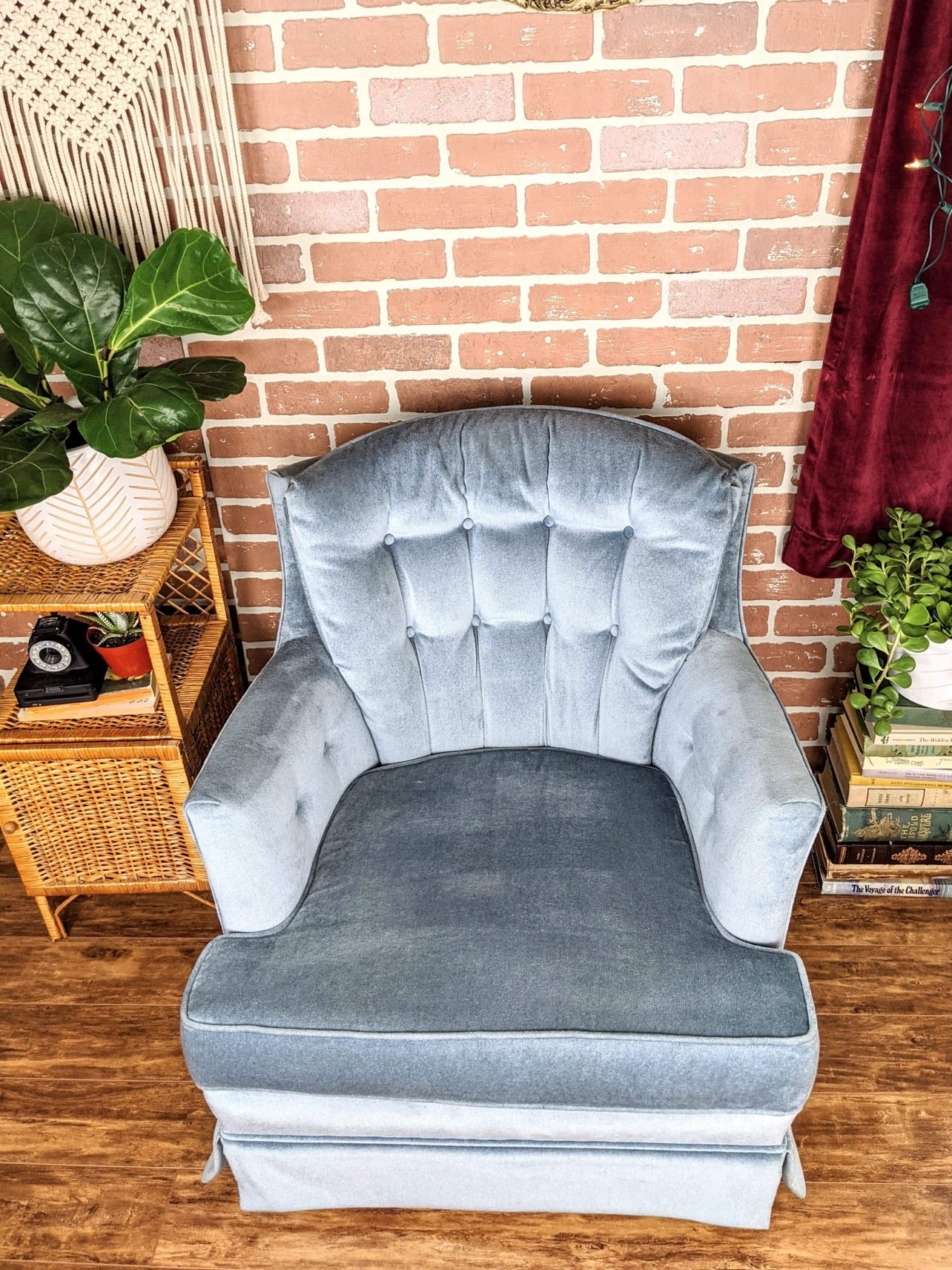 The Cozy Blue Armchair
