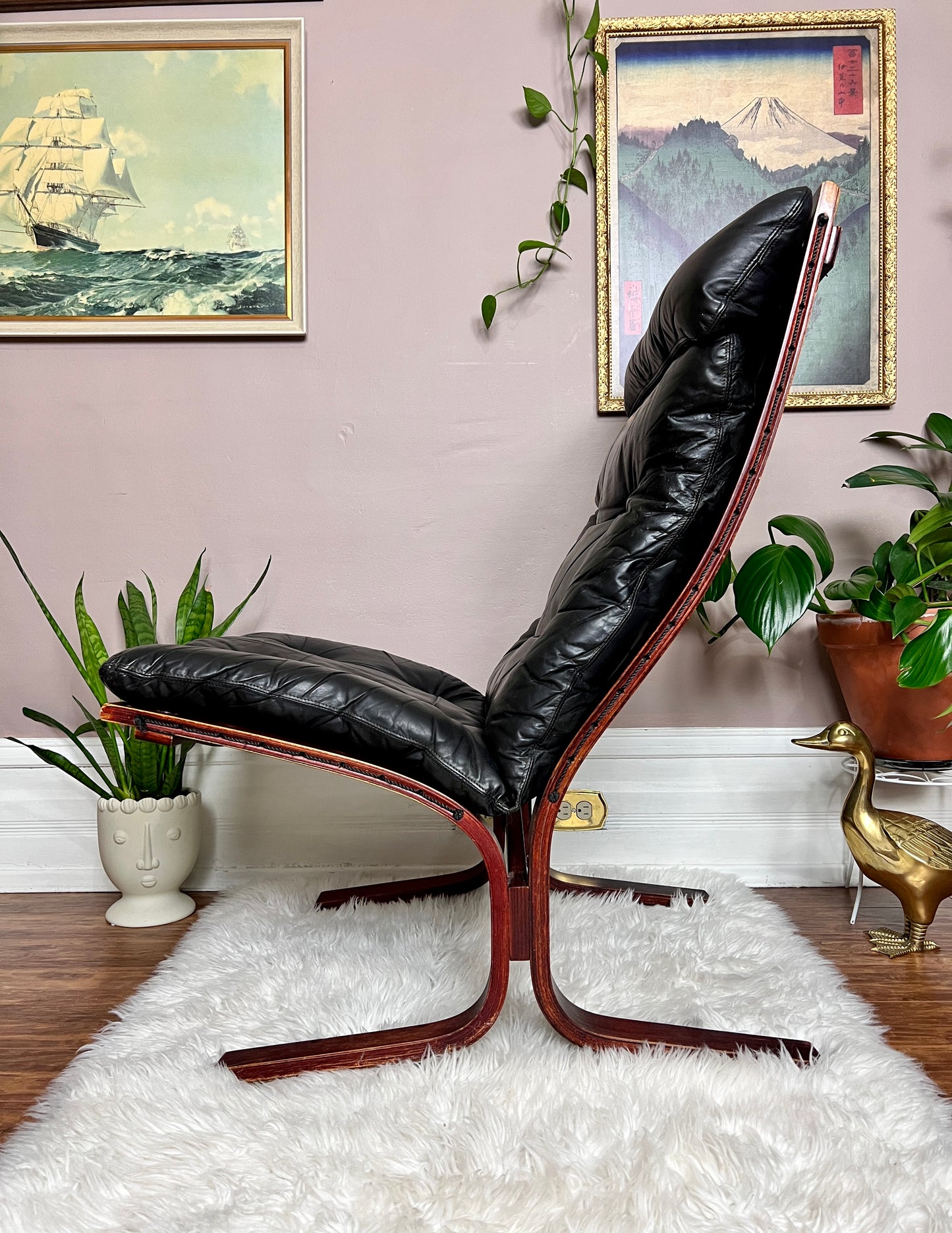 The Black Siesta Chair & Ottoman