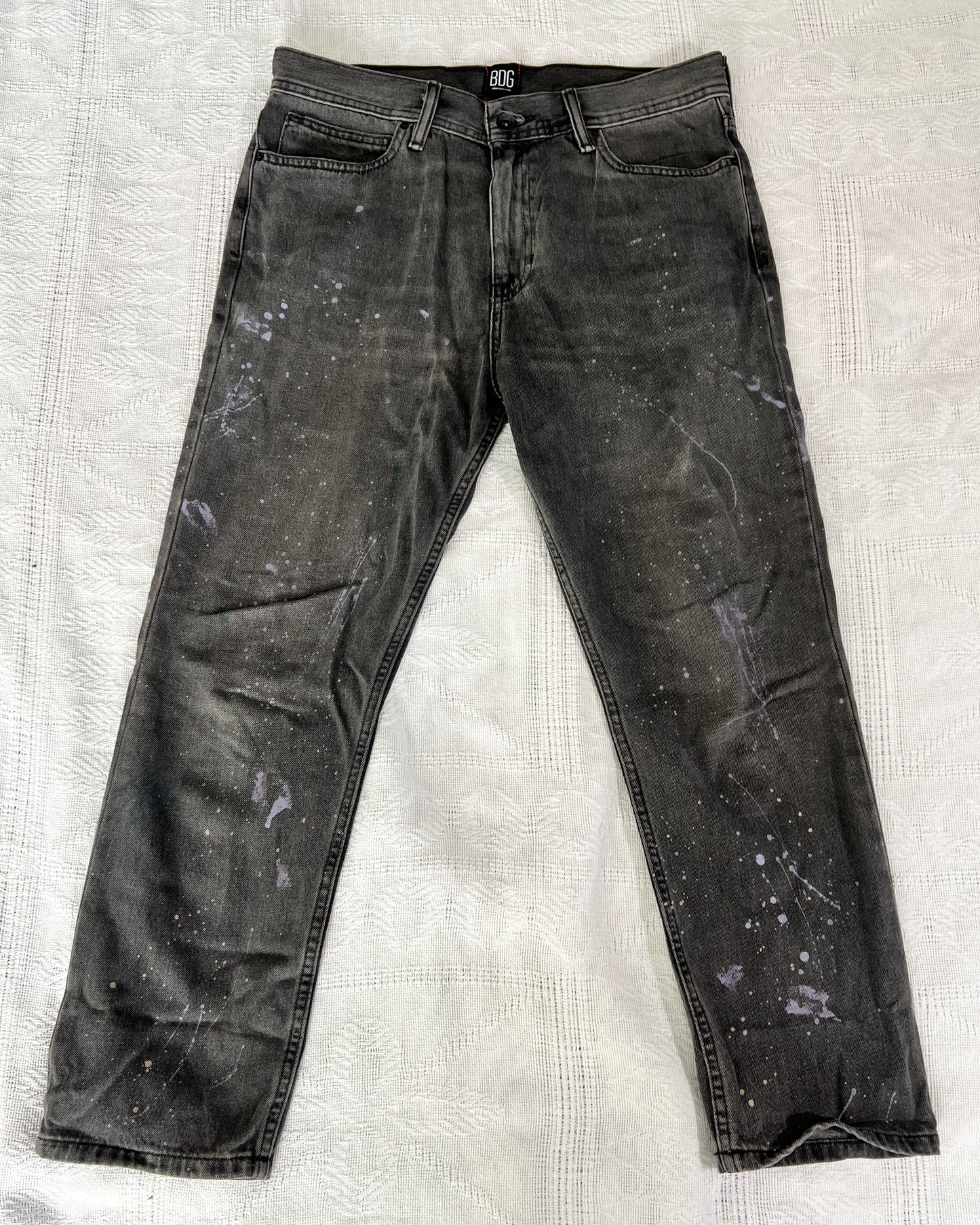 Distressed Black Jeans