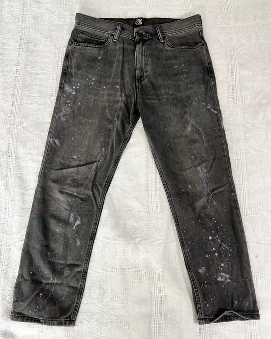 Distressed Black Jeans