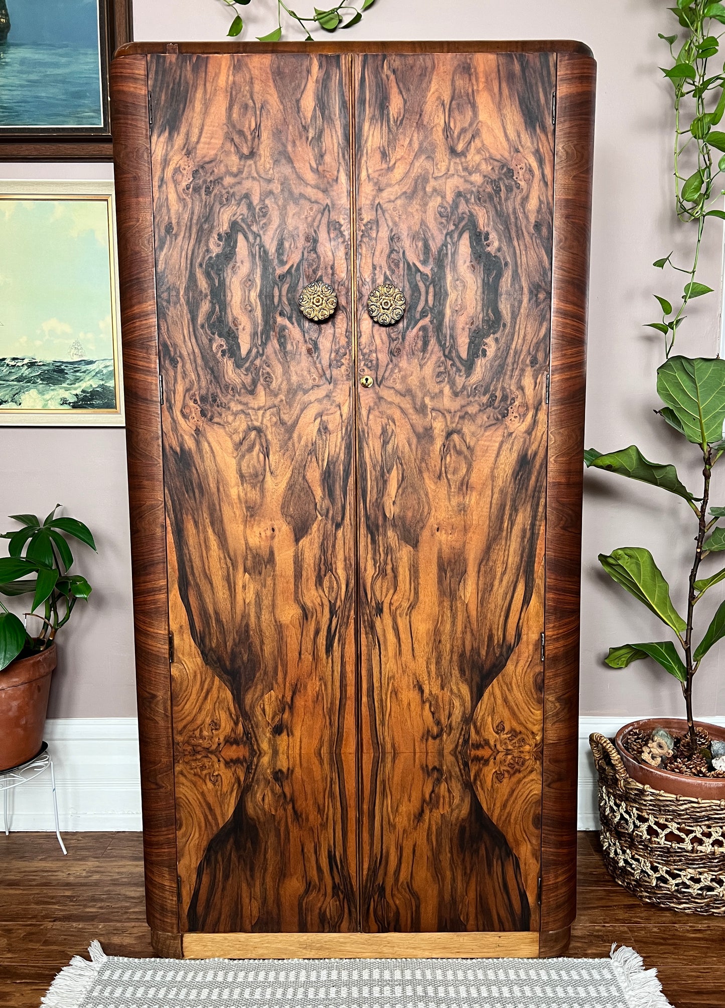 The Burled Walnut Armoire