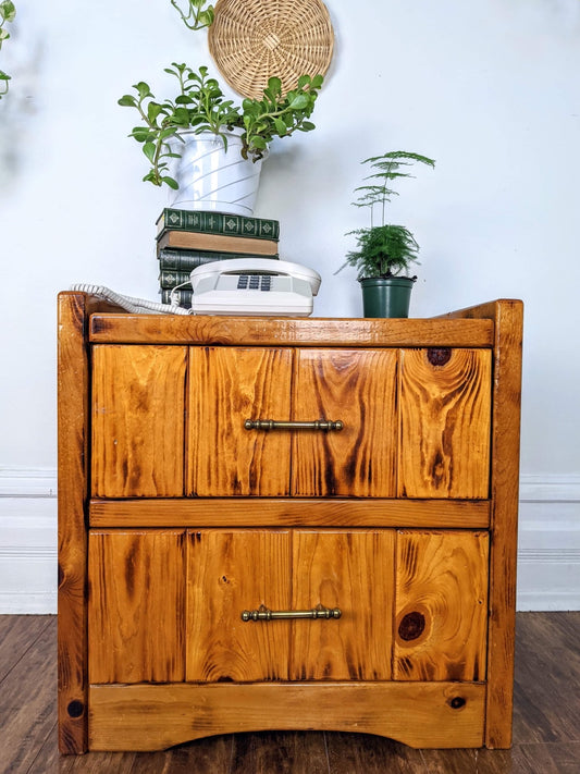 The Pinto Pine Nightstands