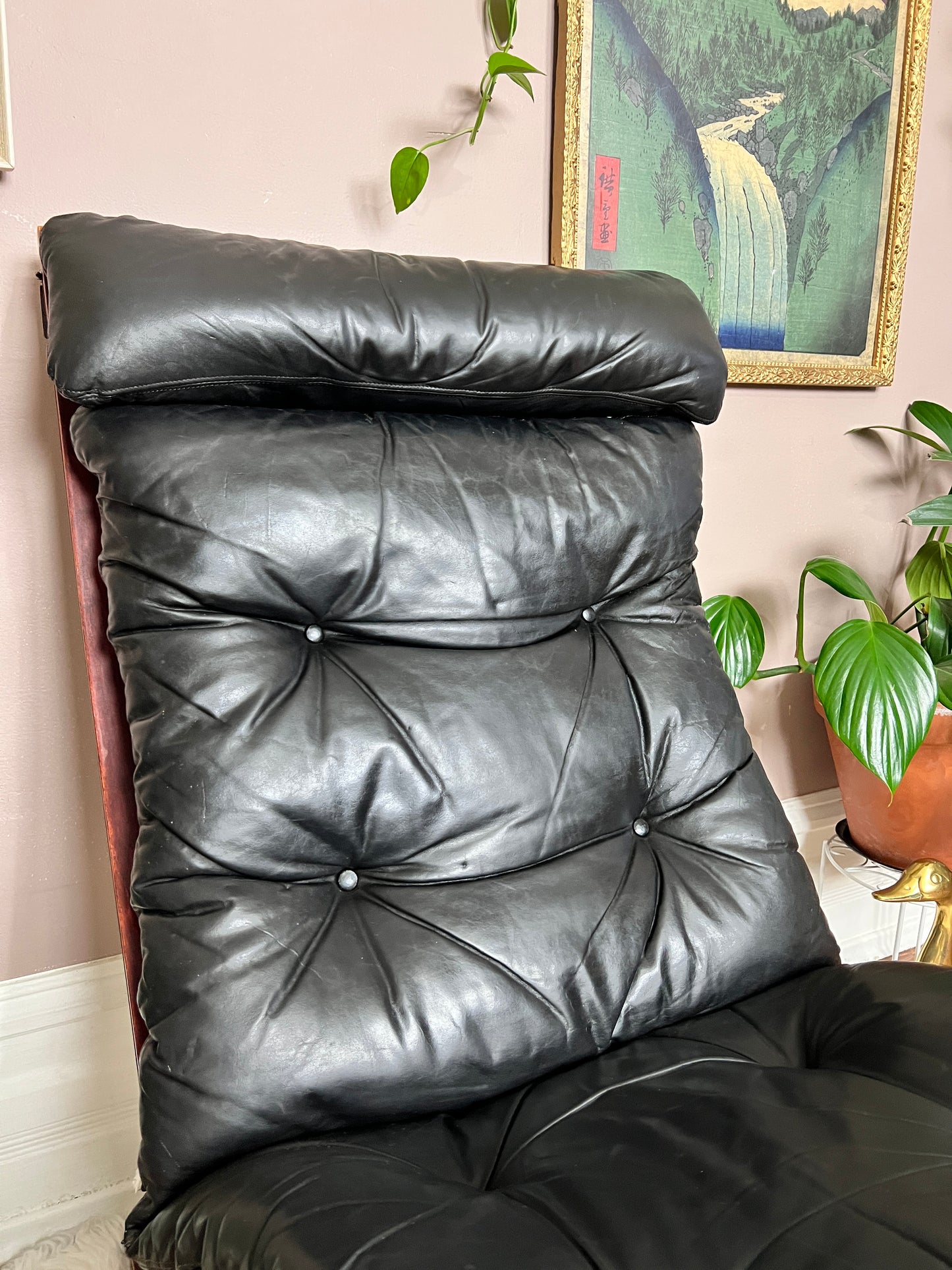 The Black Siesta Chair & Ottoman