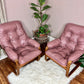 The Dusty Rose Armchairs