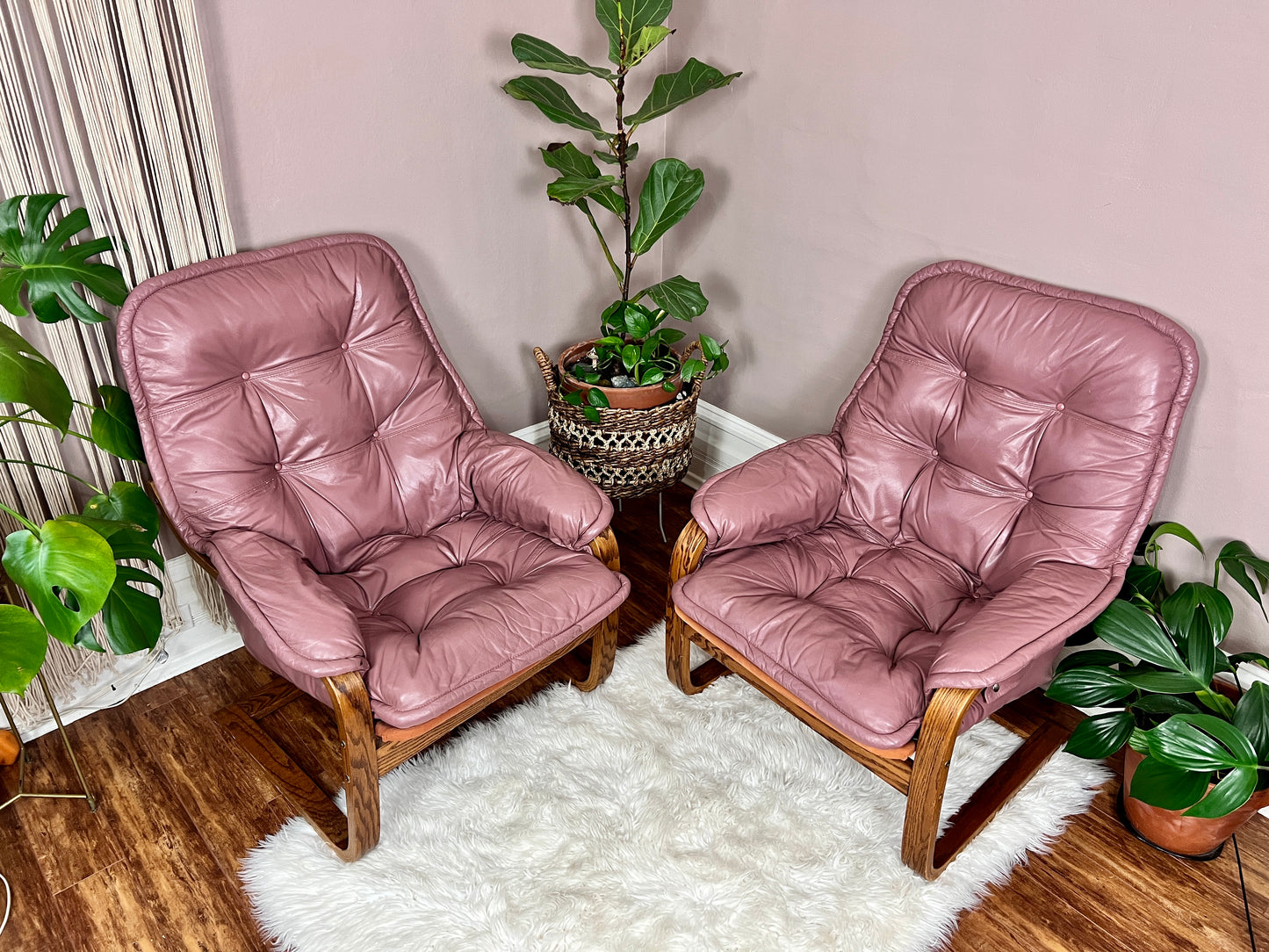 The Dusty Rose Armchairs