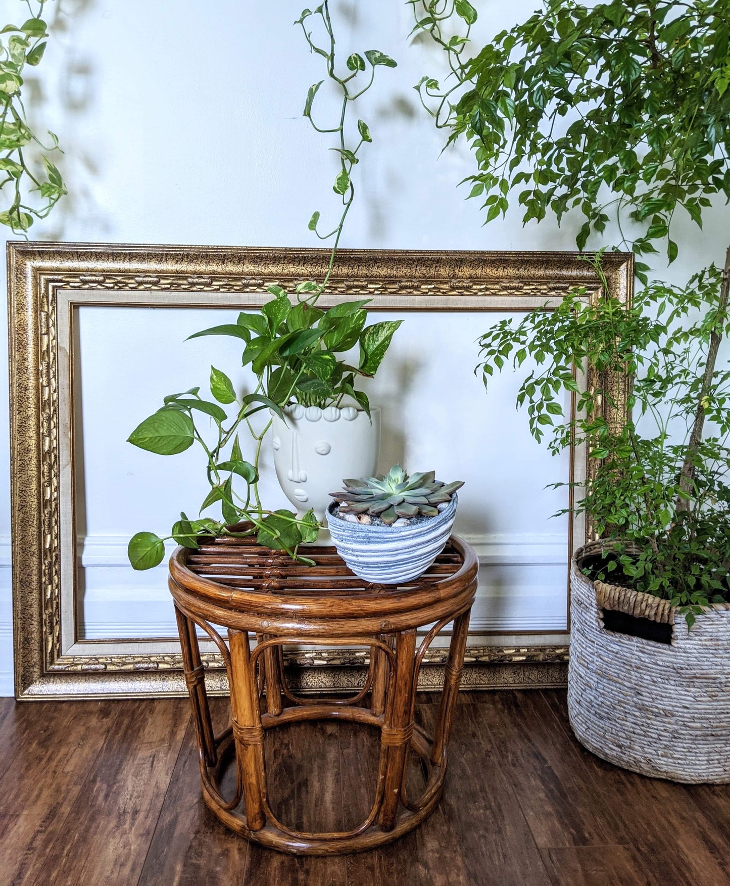 The Ramona Ottoman or Plant Stand