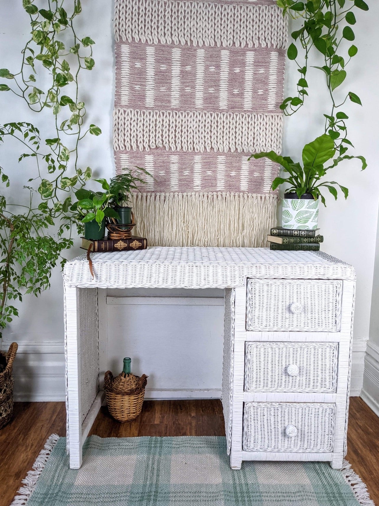 The Whitman Wicker Vanity/Desk