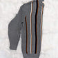 Mens cotton sweater stripes 60s style retro 