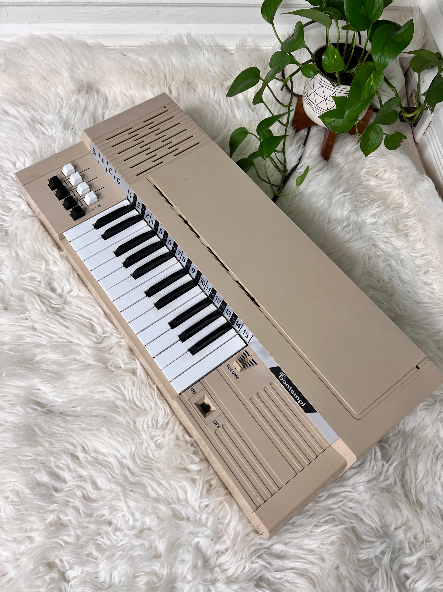 Vintage Beige Bontempi Chord Organ