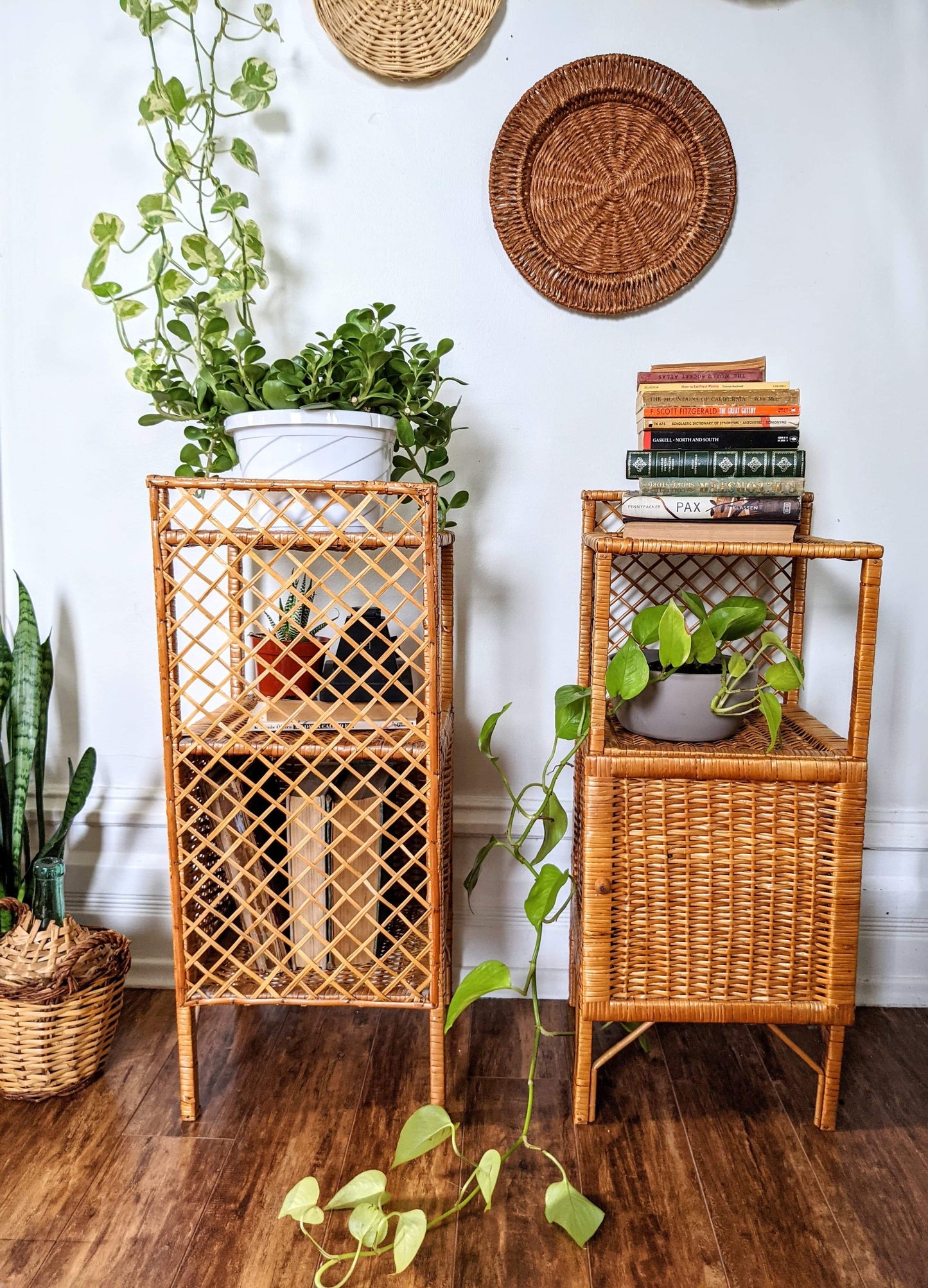 The Franco Wicker Side Tables