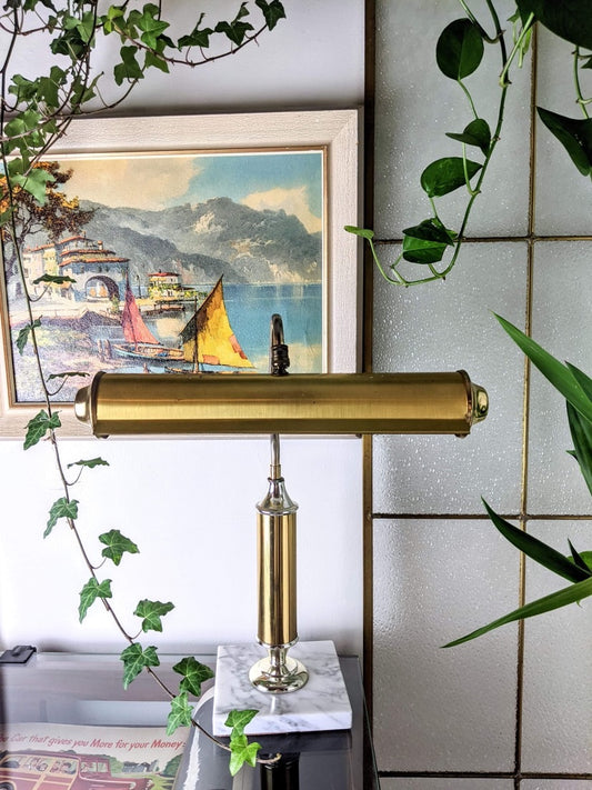 The Cassius Brass & Granite Lamp