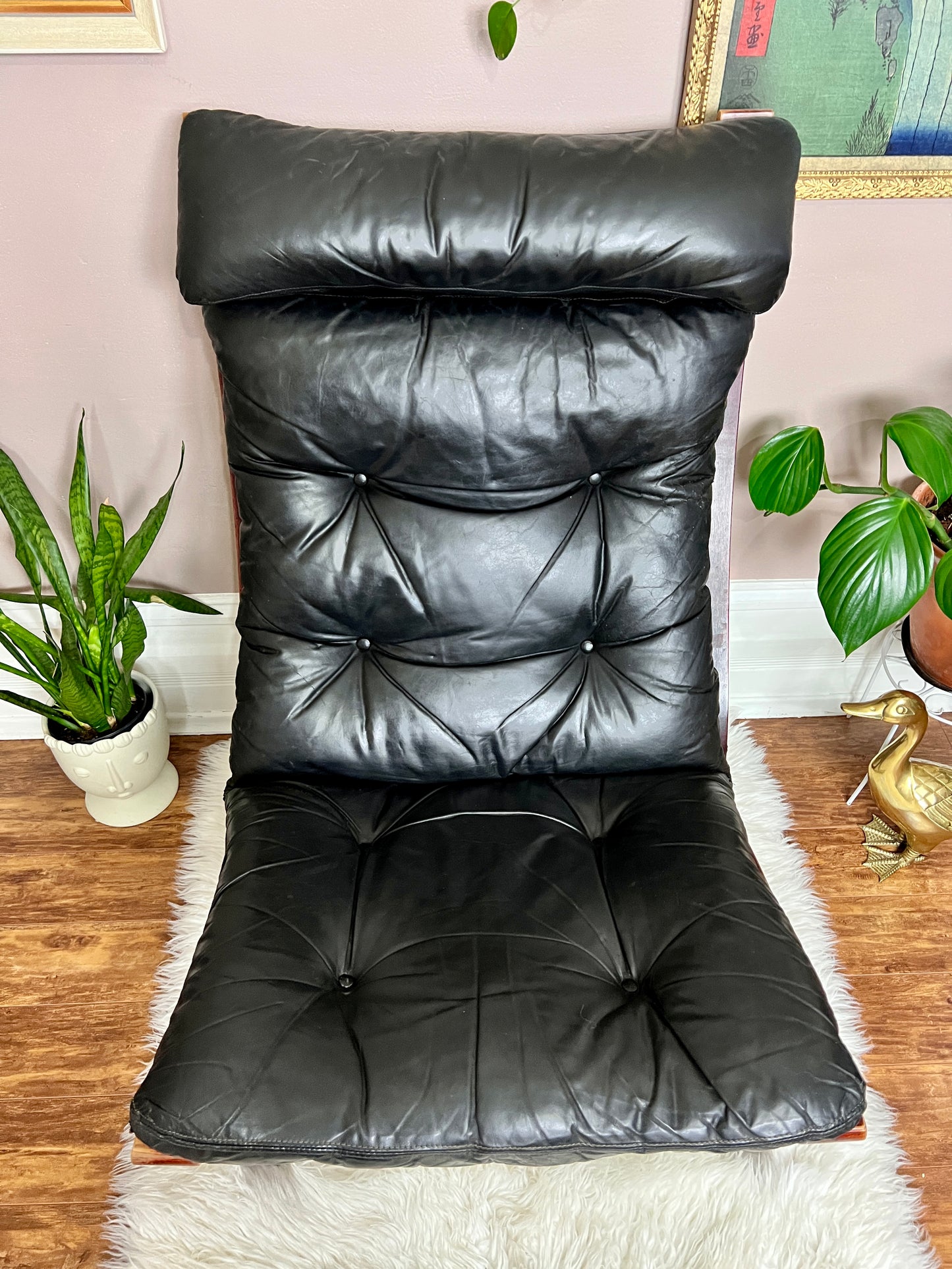 The Black Siesta Chair & Ottoman