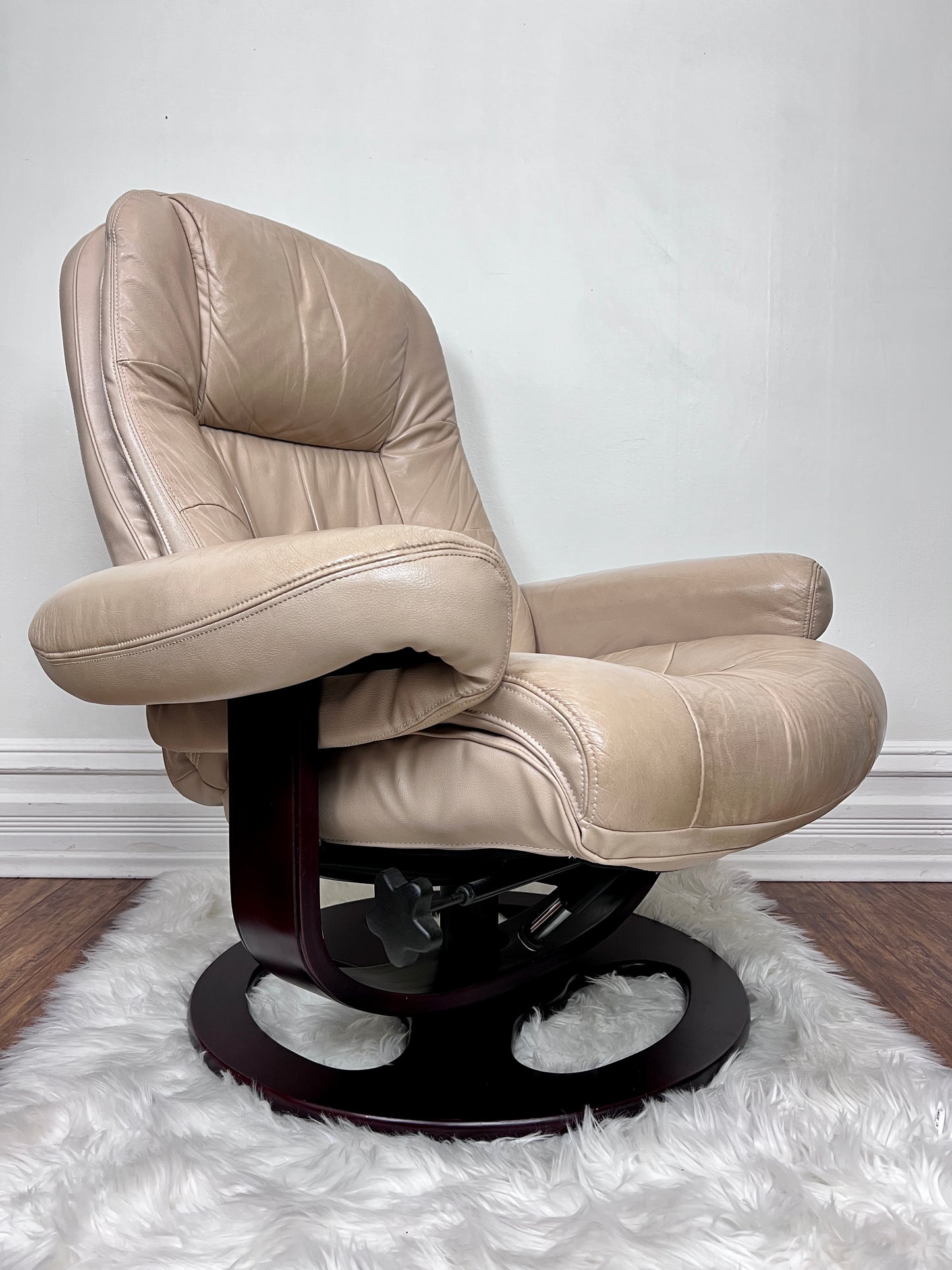 The Reginald Leather Chair & Ottoman