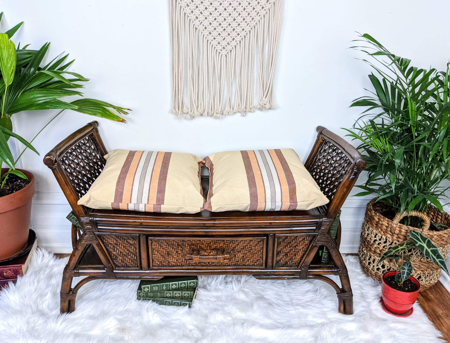 The Rattan Bench