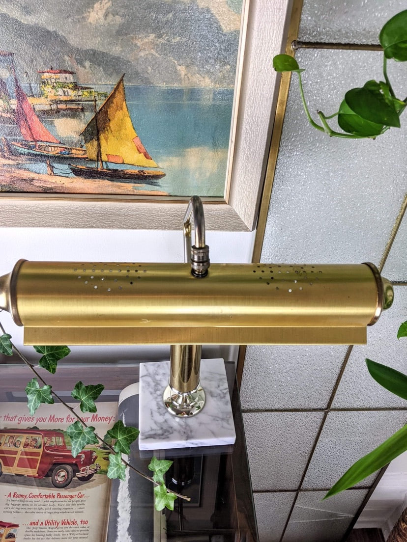 The Cassius Brass & Granite Lamp