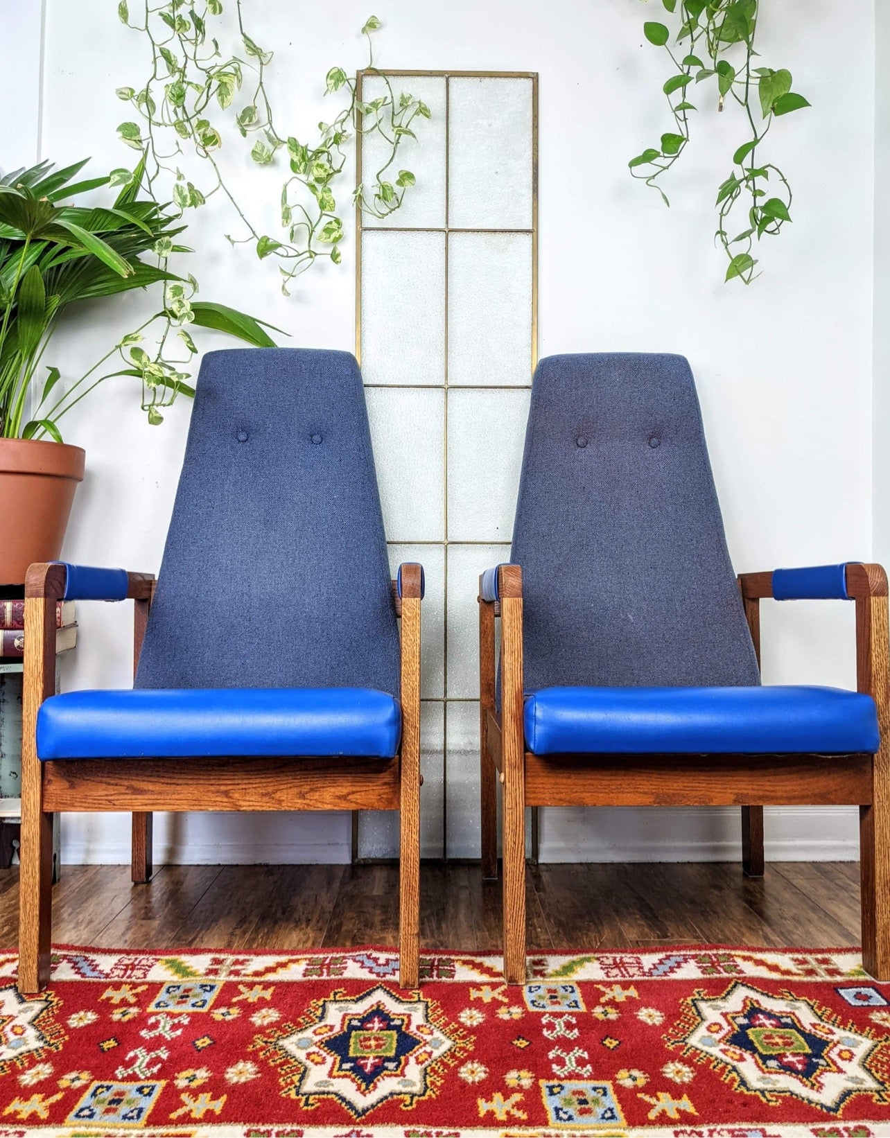 The Big Blue Armchairs