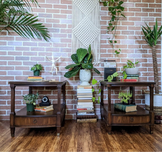 deila craft bed side tables brown vintage victoria bc furntiure