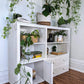The White Wicker Shelving Unit