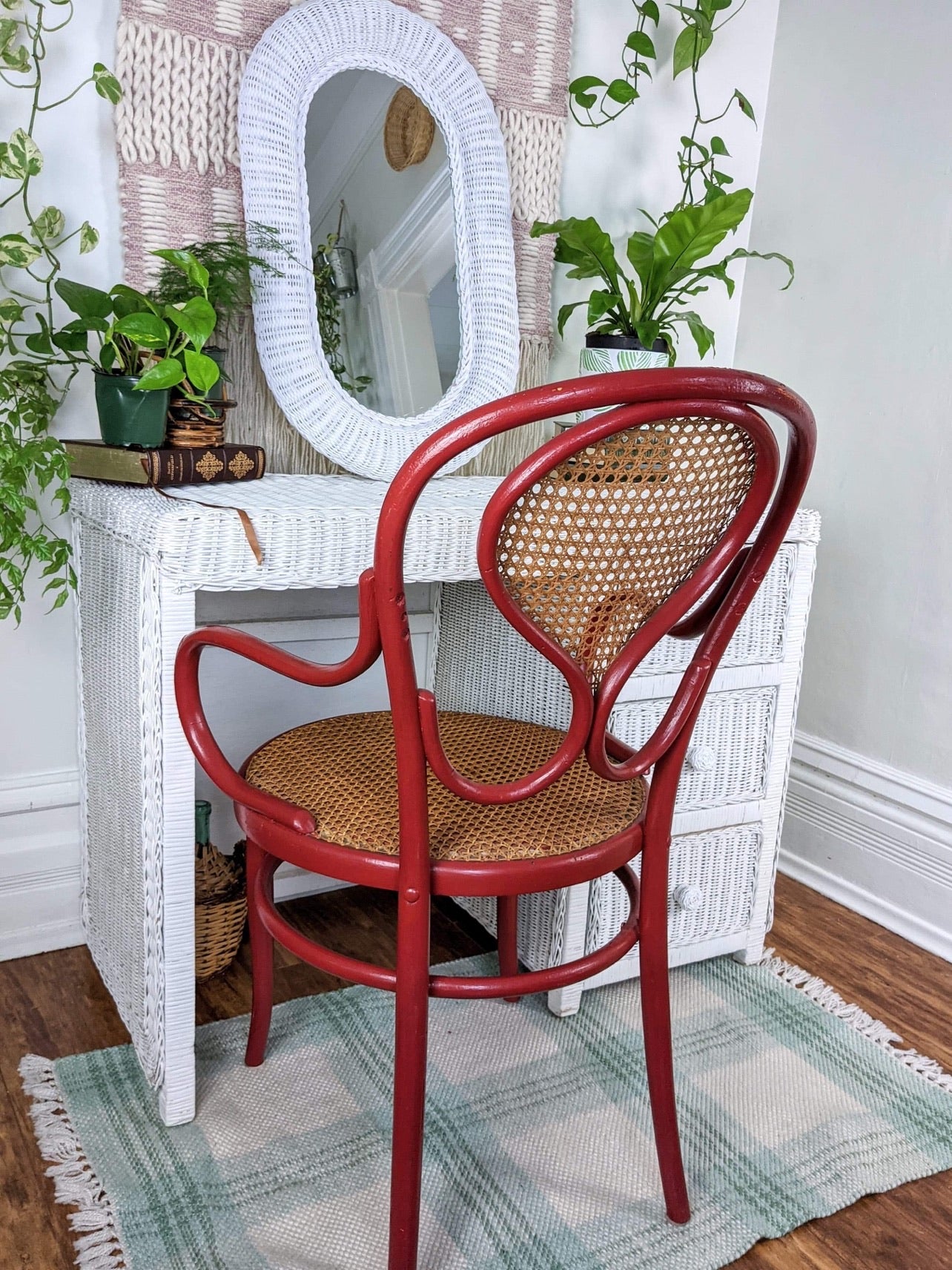 The Whitman Wicker Vanity/Desk