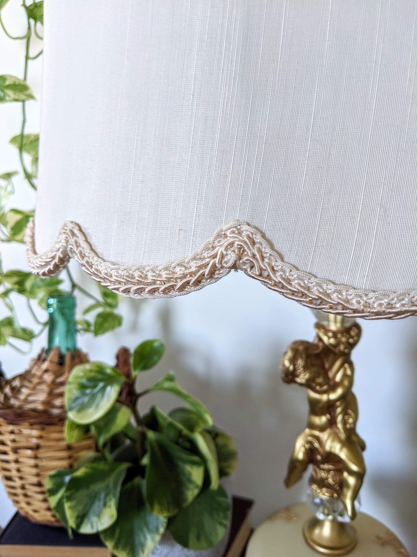 The Golden Cherub Lamp