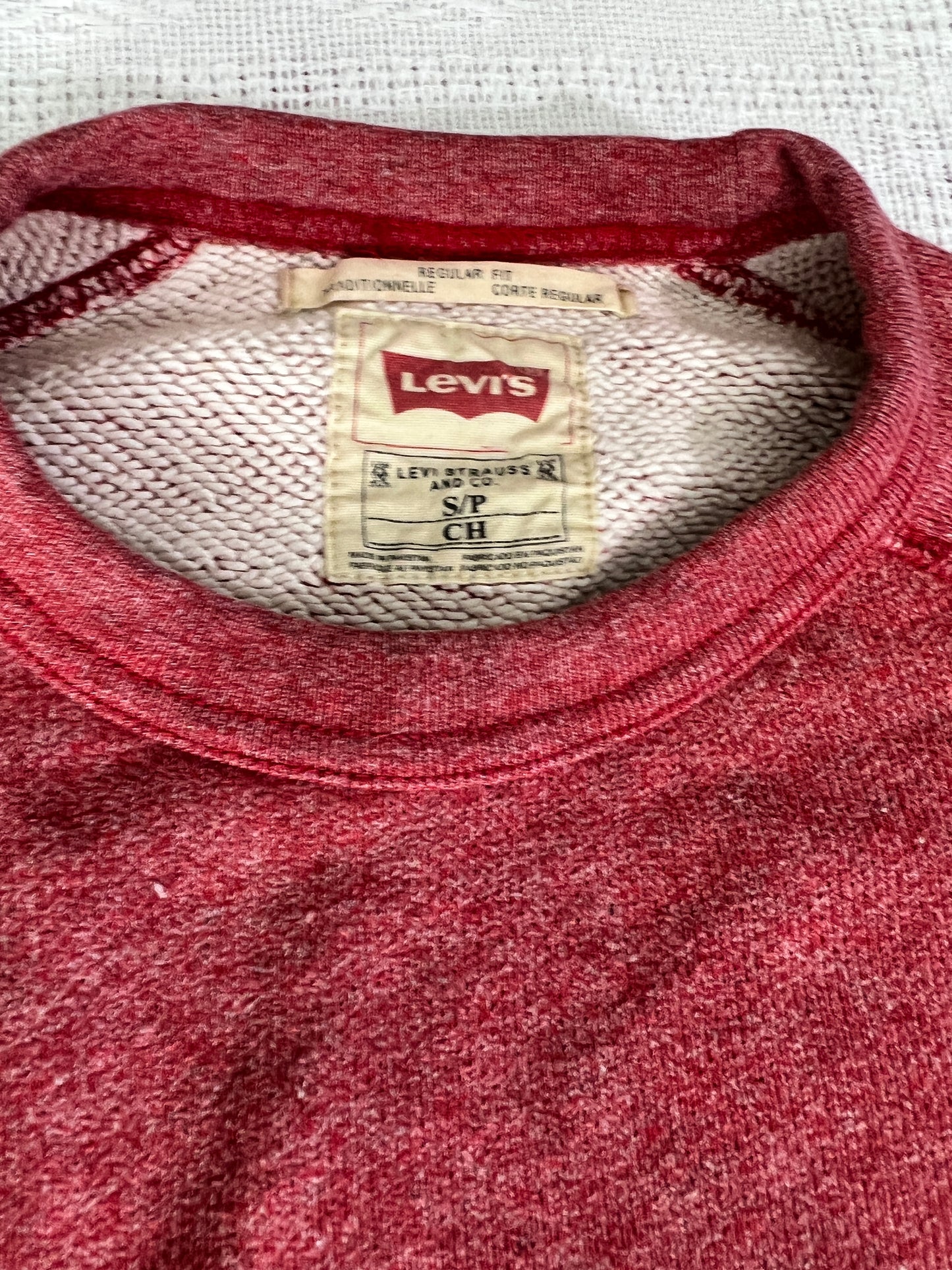 Levi’s Red Raglan Sweatshirt
