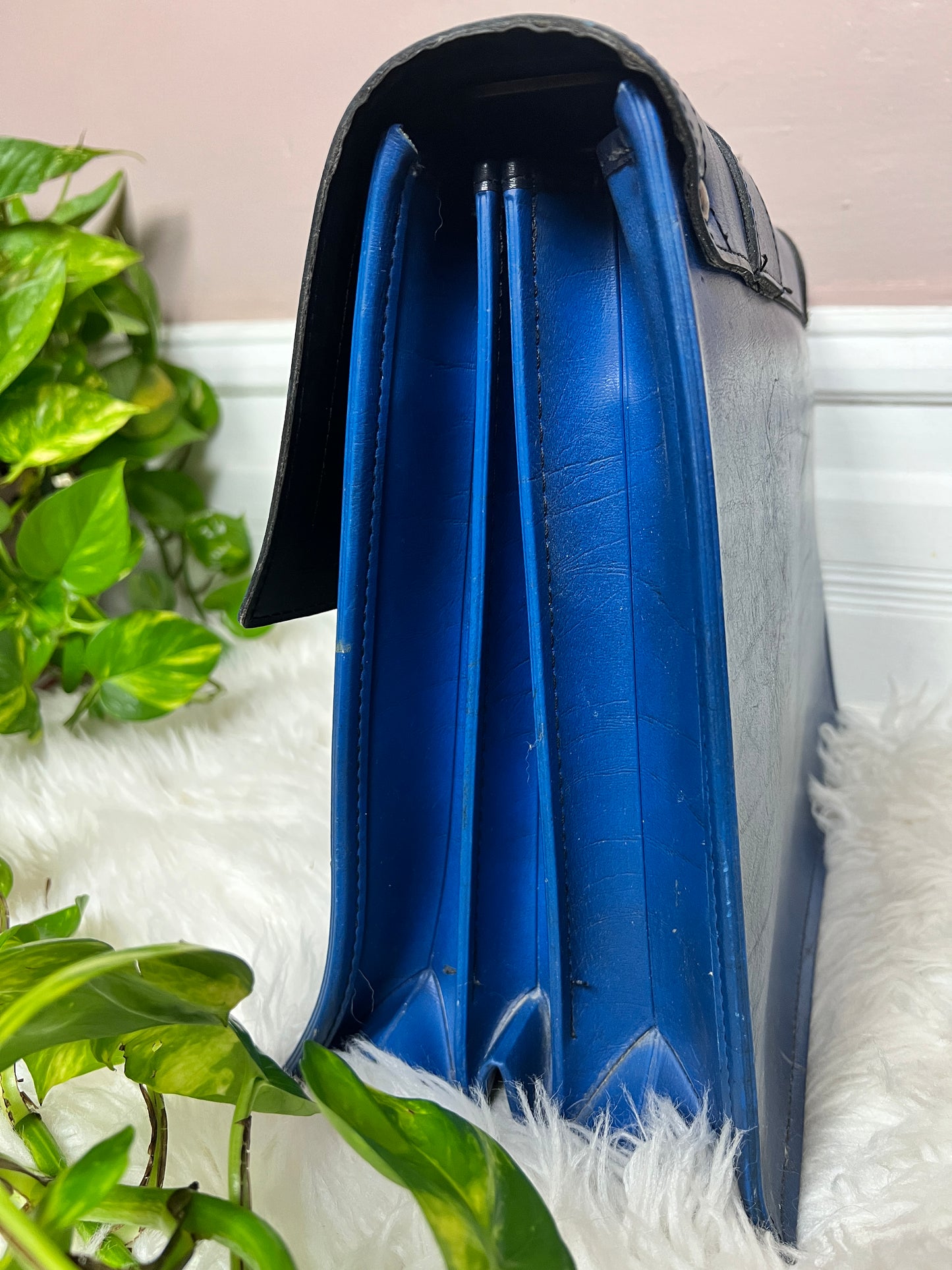 The Blue Leather Attaché
