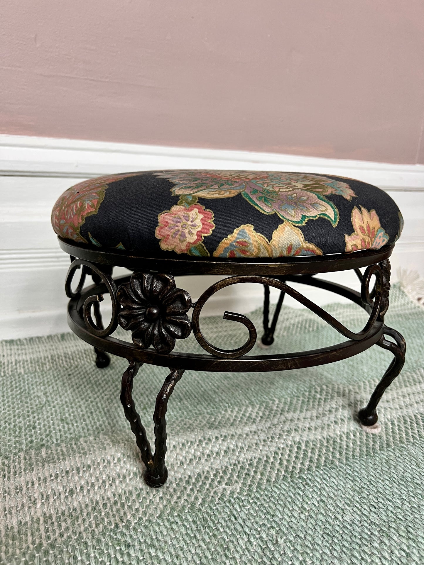 The Black Garden Footstool